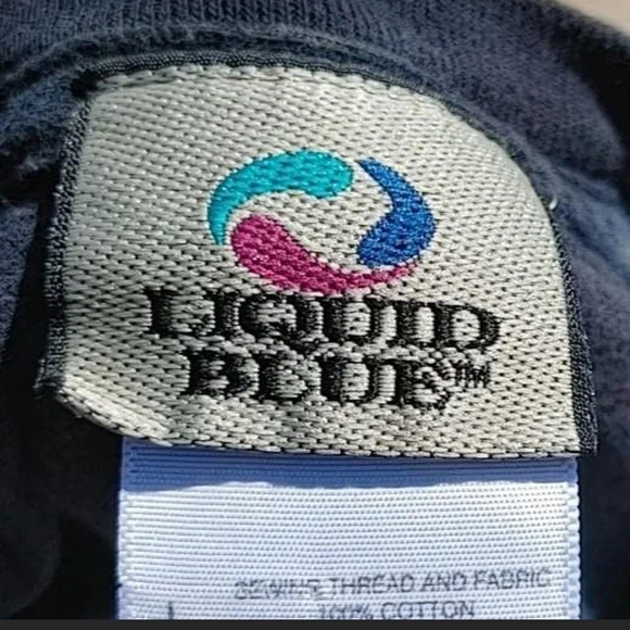 Vtg 2010 Slayer Eagle Tie Dye Liquid Blue T-Shirt Large Metal Band Tee Iron Eagl - Picture 3 of 6